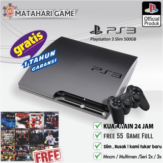 PS3 Slim Asli Sony Void Cfw 500GB Garansi 1 Tahun Full Game - Kualitas Grade A