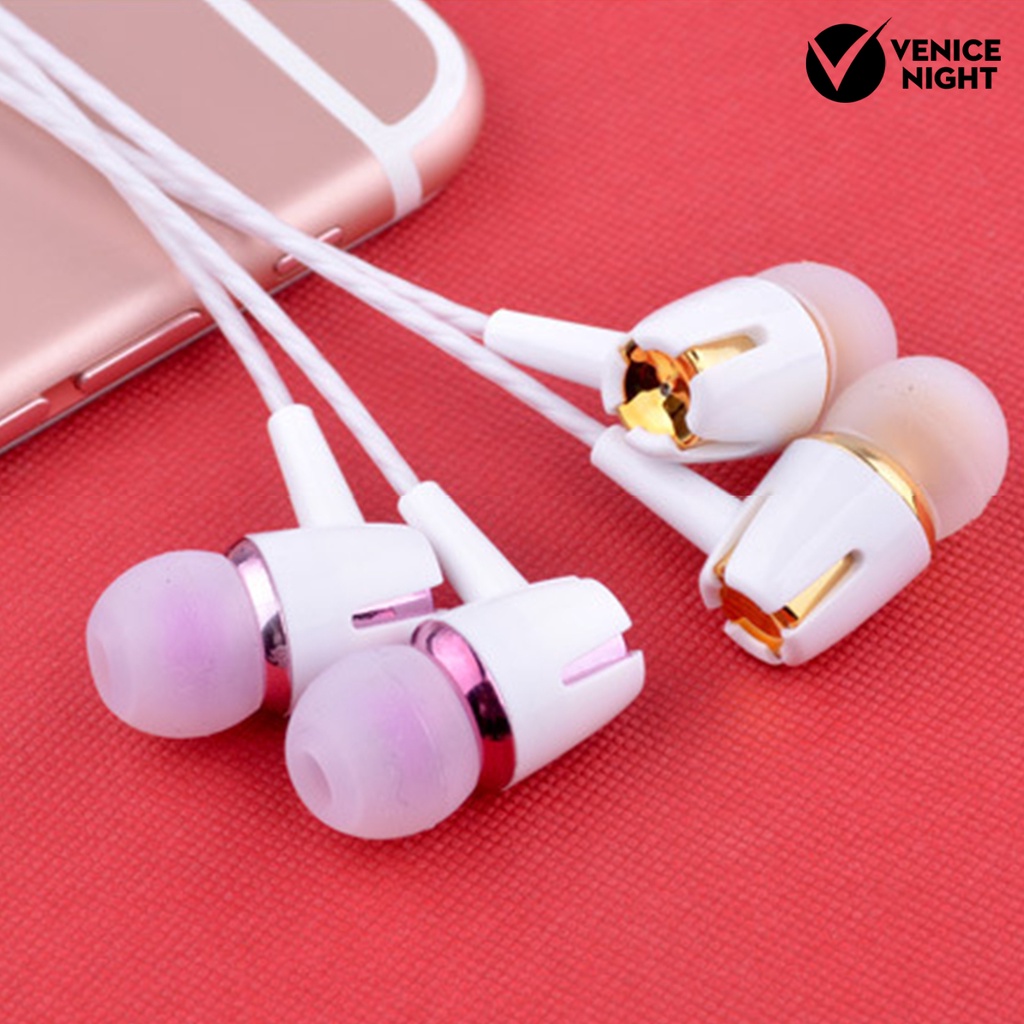 (VNEP) (Berkabel) 1 Set Headset Earphone in-ear Heavy Bass Dengan Mic Built-in Untuk Game