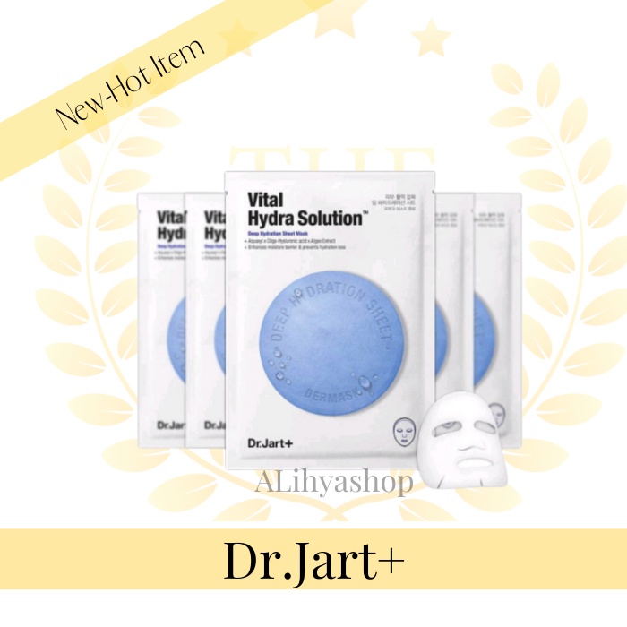 DR JART+ VITAL HYDRA SOLUTION MASKER MUKA BUATAN KOREA 1 BOX ISI 5 PCS