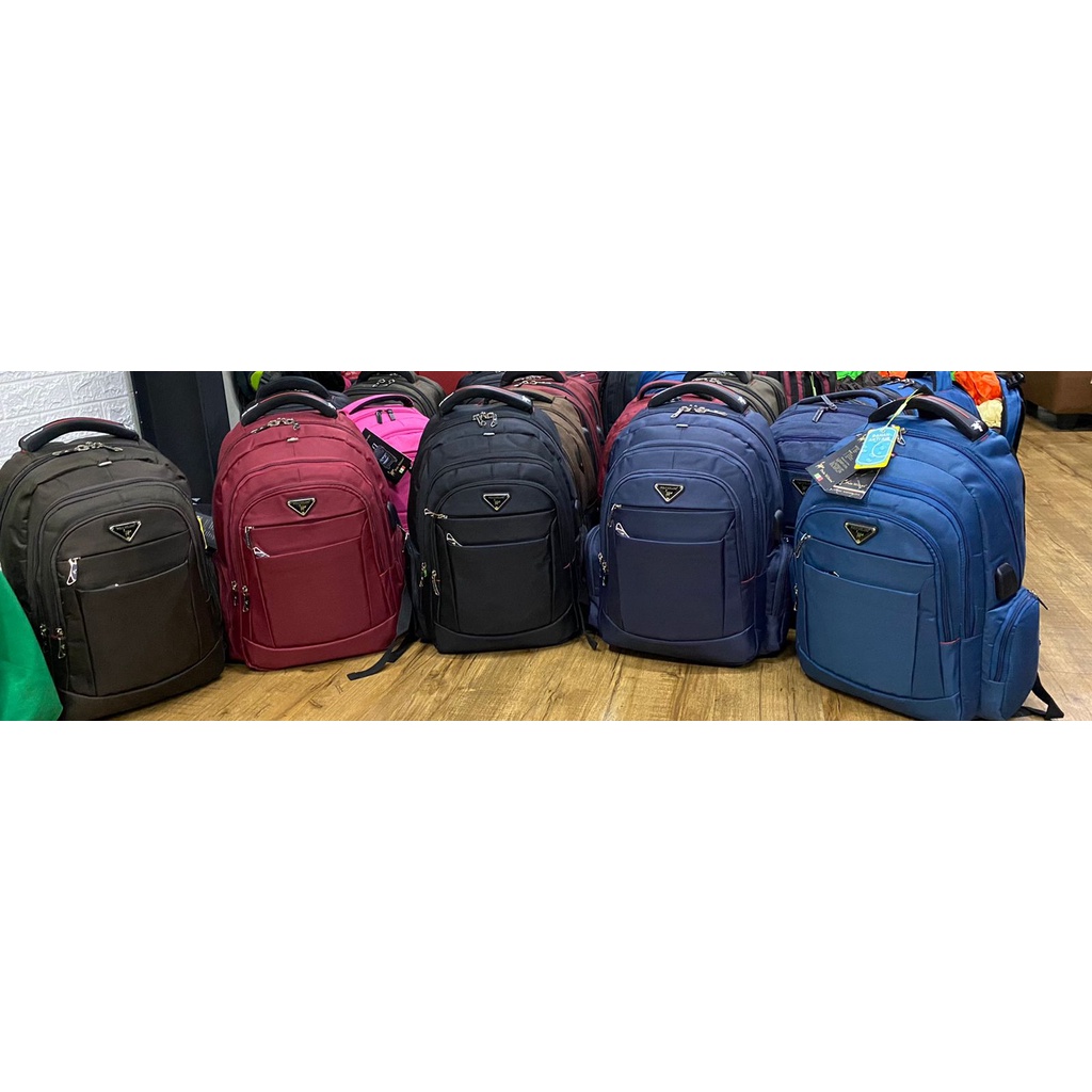 HOT PROMO TAS RANSEL SEKOLAH / KULIAH / KERJA POLO MILANO 88336 TAS TERBARU USB ANTI AIR