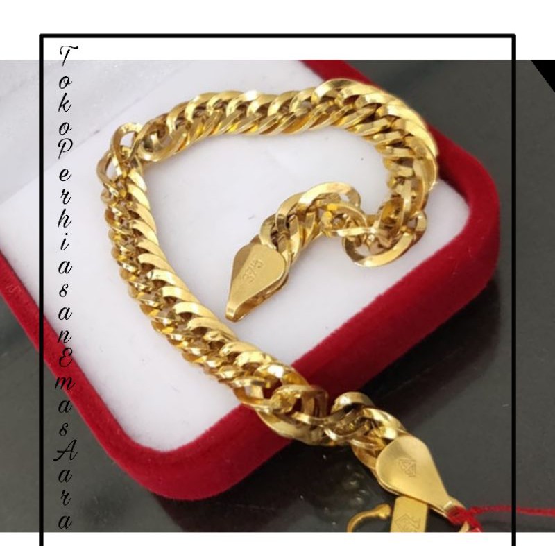 Gelang Emas 375 Rantai Sisik