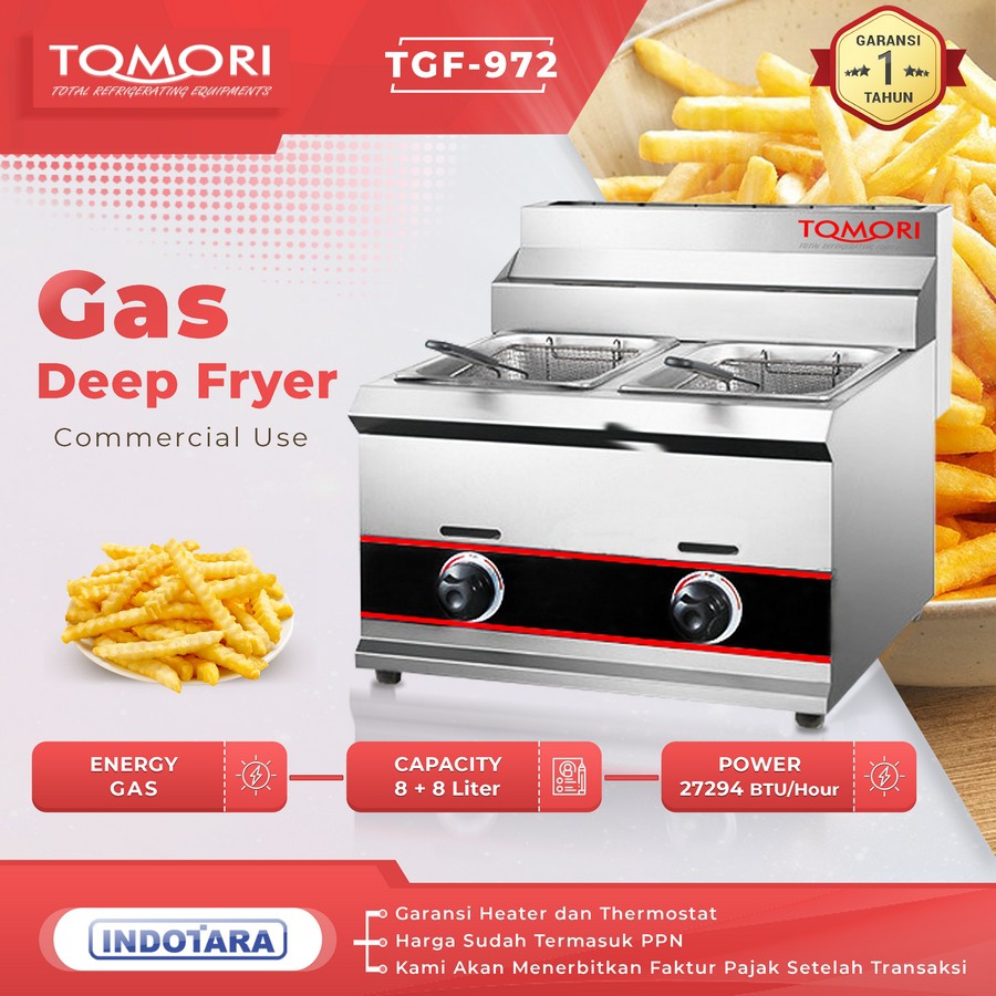 Tomori Gas Deep Fryer TGF972