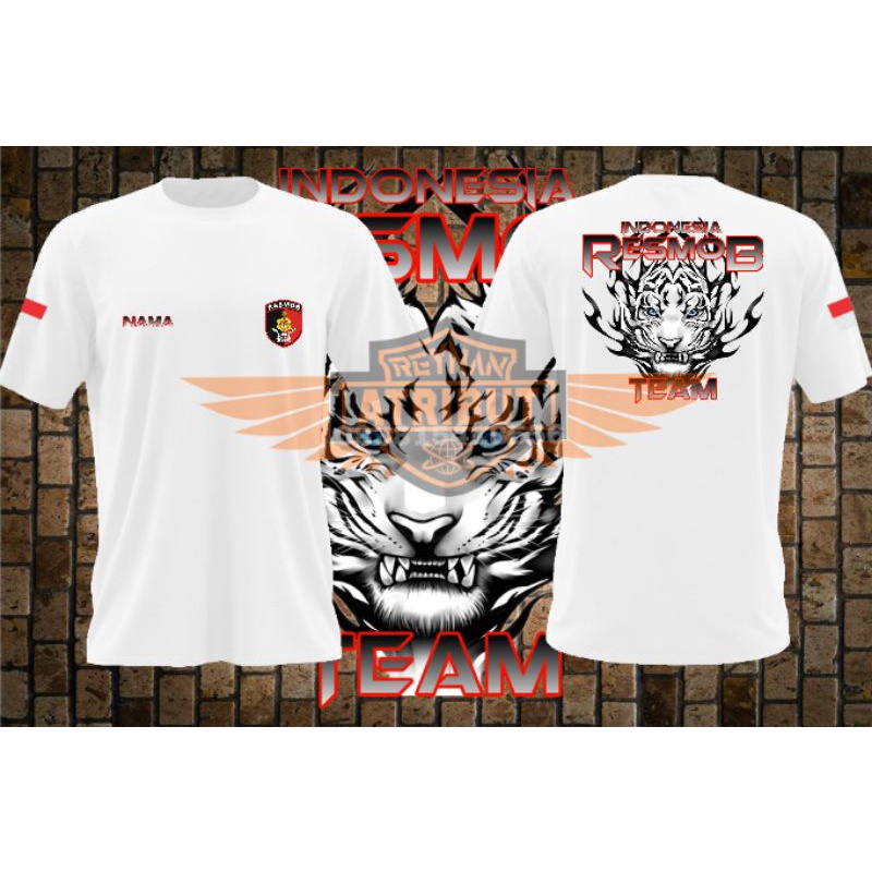 kaos resmob/ kaos lengan pendek resmob/ T-Shirt resmob/ kaos polri