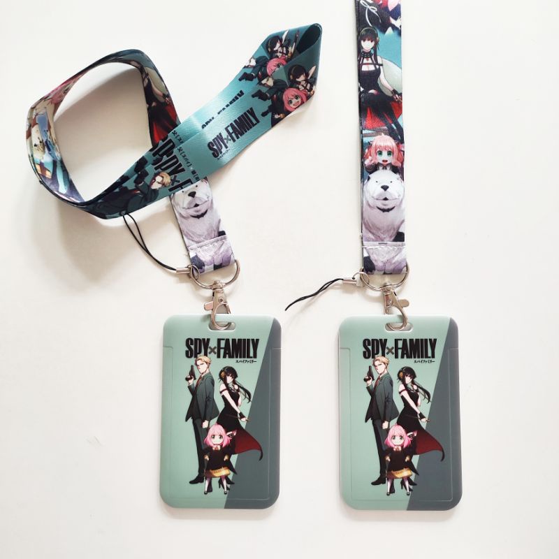 

ID Card Holder Name Tag Lanyard / Kalung Wadah Kartu Identitas Anime Spy x Family Anya Loid Yor Forger