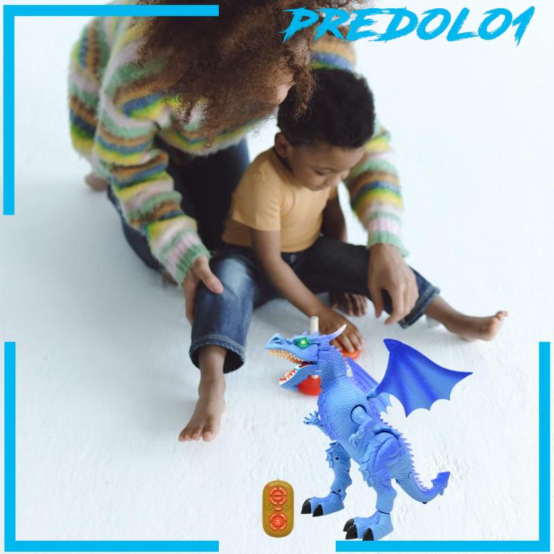 Predolo1 Mainan Rc Dinosaurus Berjalan Dengan Suara Untuk Hadiah Natal Anak