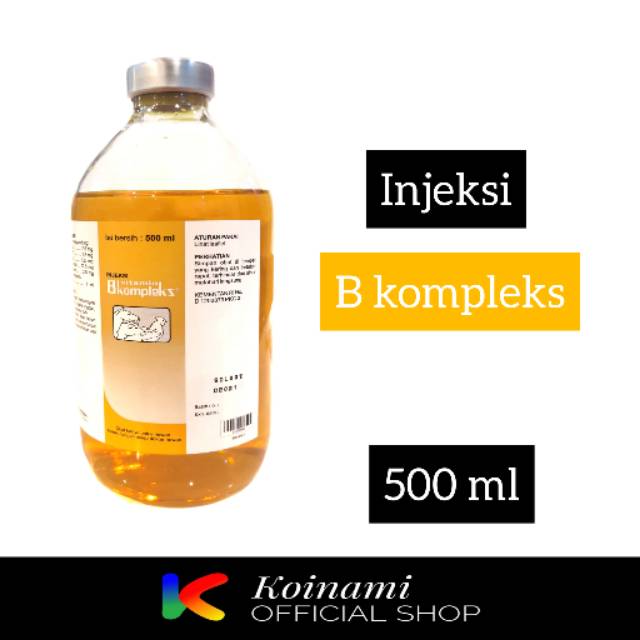 INJEKSI B KOMPLEKS 500 ml OBAT HEWAN UNGAS BABI SAPI KAMBING KUDA ANJING KUCING / MEDION