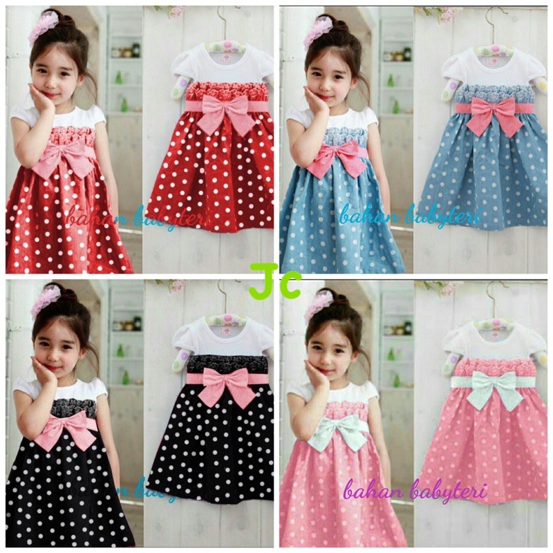 VD- Dress Pingkan kids / Dress Anak anak murah / Dress Kids Terbaru