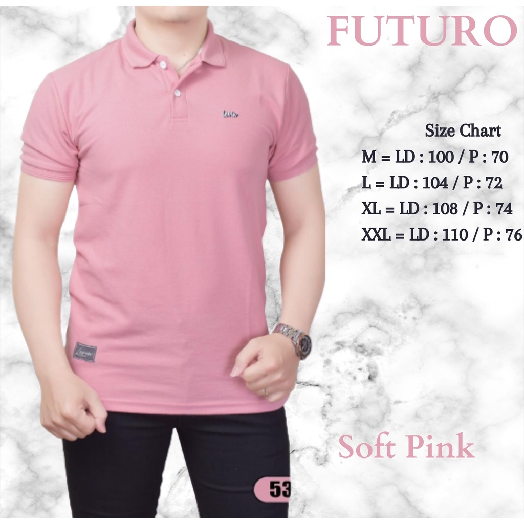 Futuro Polo Shirt Kerah Pria wanita Original