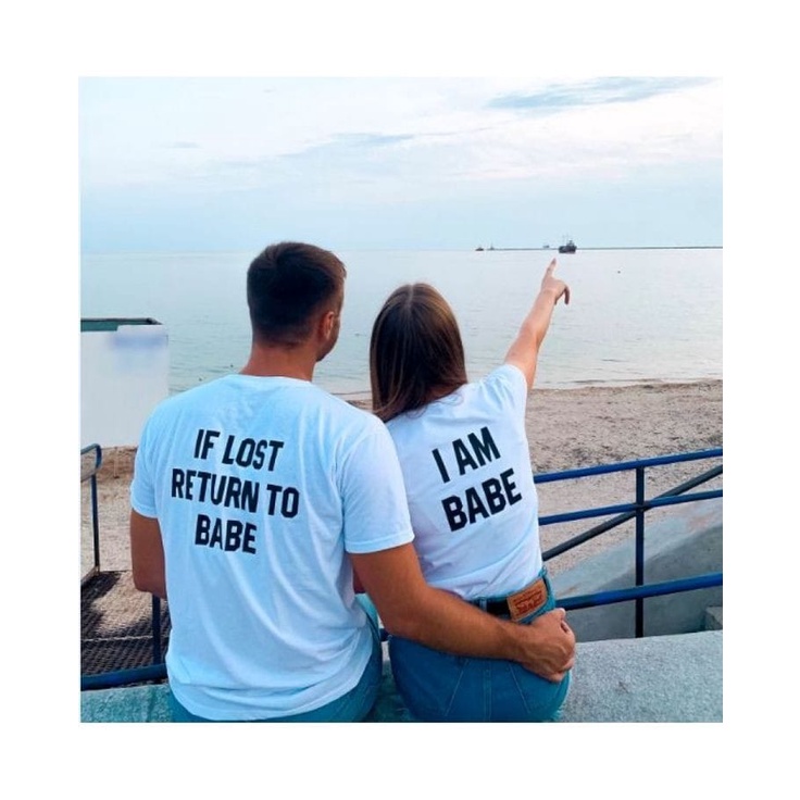 MYSTIQUE.ID-BAJU KAOS COUPLE BABE T-SHIRT LUCU DAN AESTHETIC