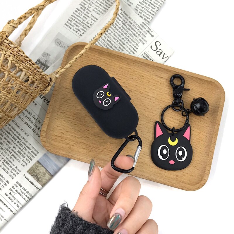 【ready stock】Black Silicone Earphone Case For Huawei Freebuds 3i Wireless Protective Case with Keychain