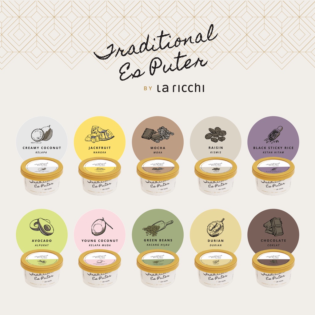 

Paket 12 Cup Premium Ice Cream / Traditional Es Puter