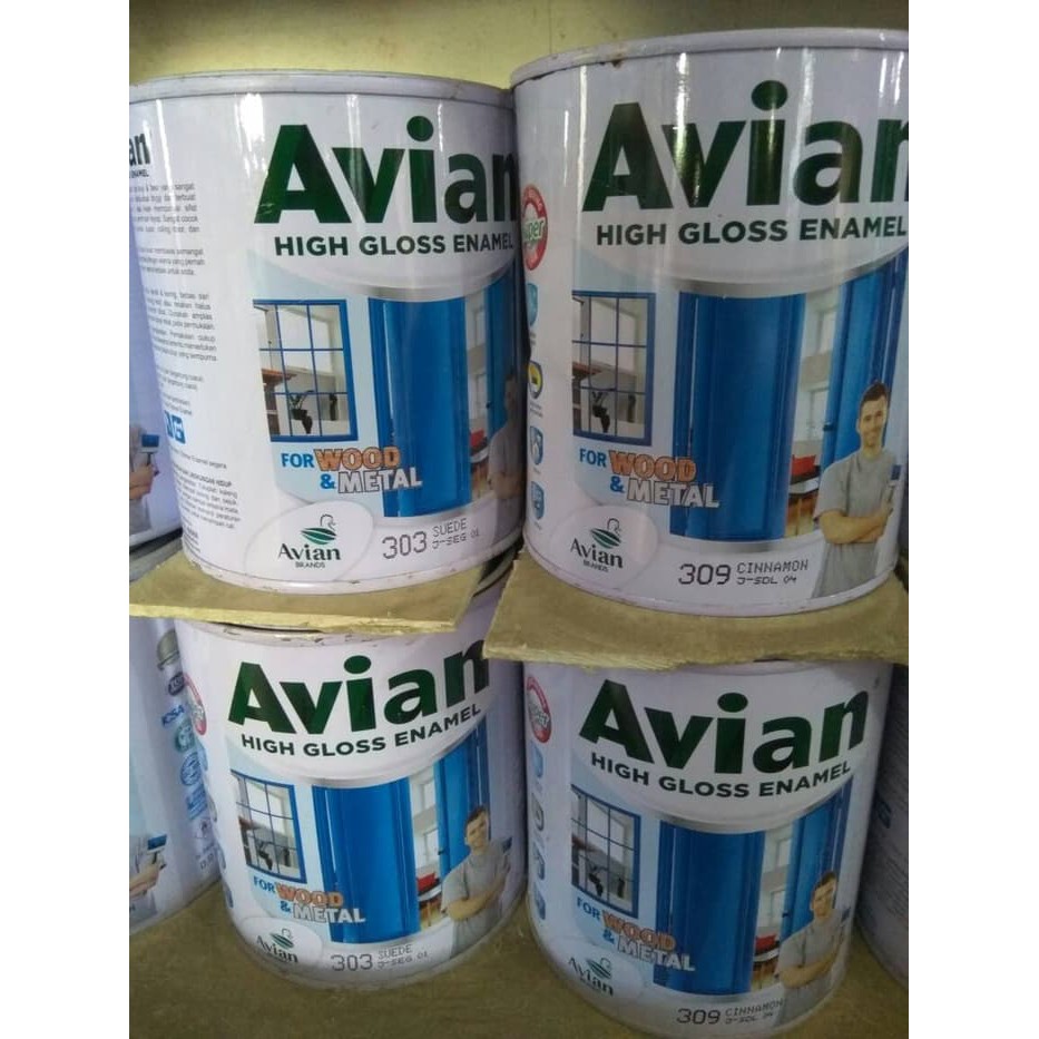 

Cat Minyak Avian Kayu dan Besi Coklat Hijau Pink Biru Kuning