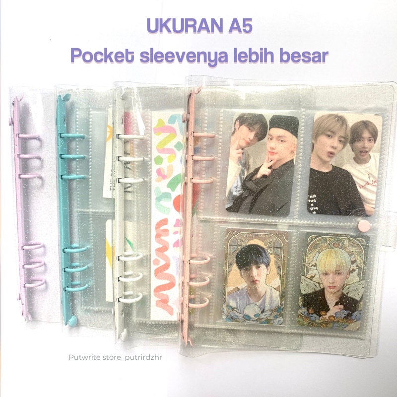 

Binder Photocard A5 Glitter 6 Ring