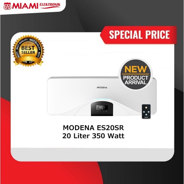 MODENA Electric Water Heater 20 Liter ES20SR / Pemanas Air Listrik ES 20 SR 350 Watt