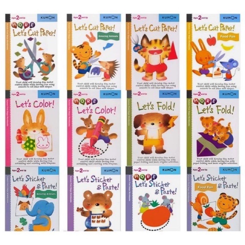 

KUMON 2 YEARS & UP MORE LET’S STICKER & PASTE
