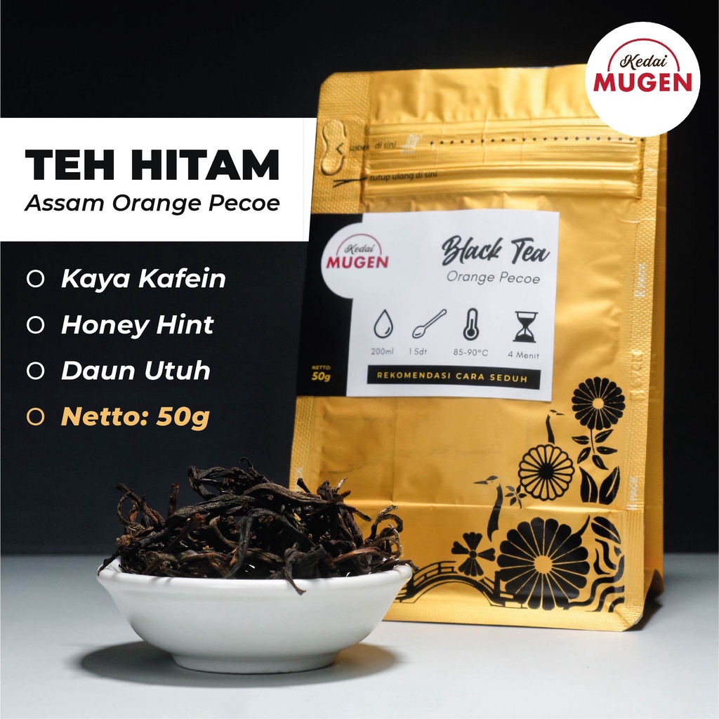 Teh Hitam/Black Tea Premium Kualitas Ekspor 50g | Shopee Indonesia