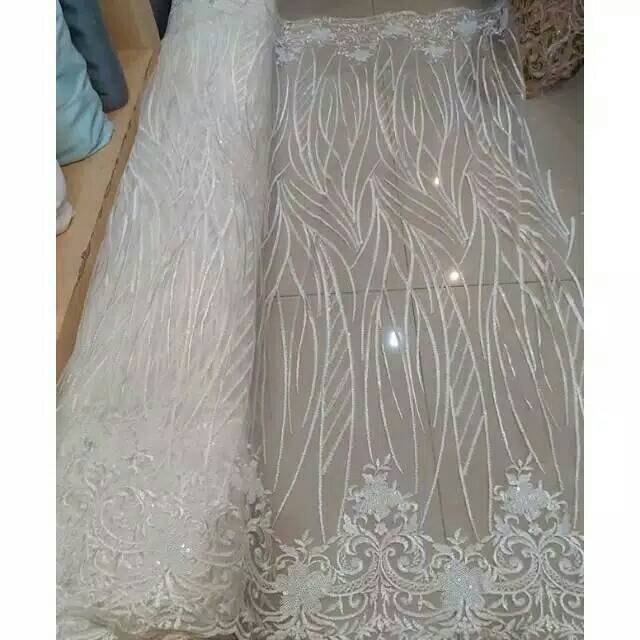 Kain Tile Bordir Squin Harga Per 0 5m Shopee Indonesia