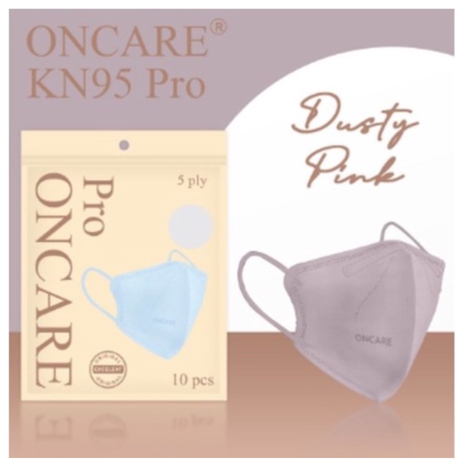 [MH] MASKER KN95 PRO ONCARE 5 PLY EMBOSS ONCARE ISI 10 PCS WARNA WARNI