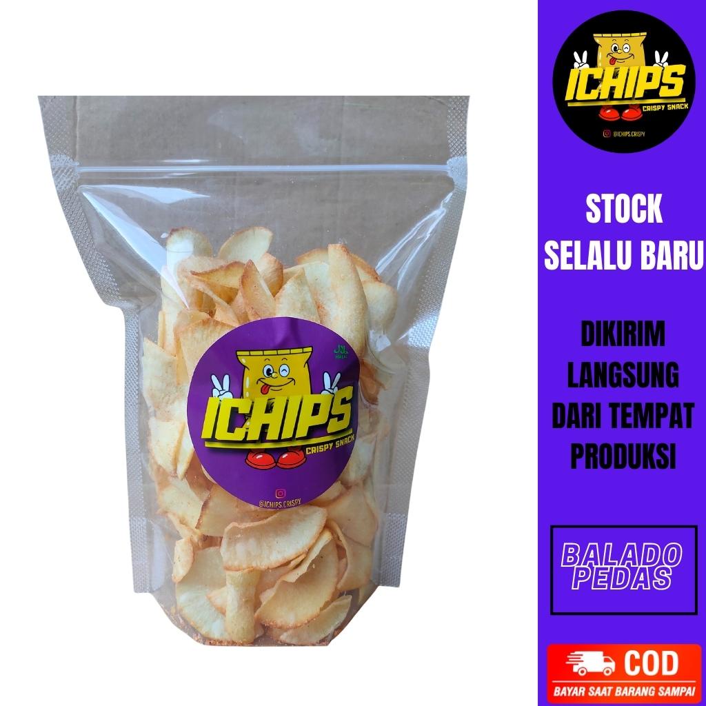 

Keripik Kripik Singkong Rasa Balado Pedas 125 Gram Original