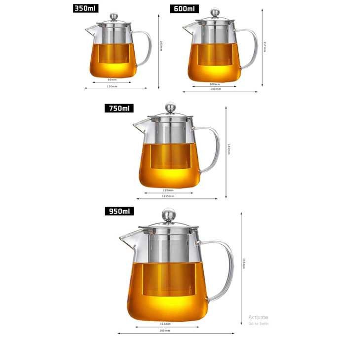 Homadise Teko Pitcher Pembuat Teh + Saringan Chinese Teapot Maker - TP-761