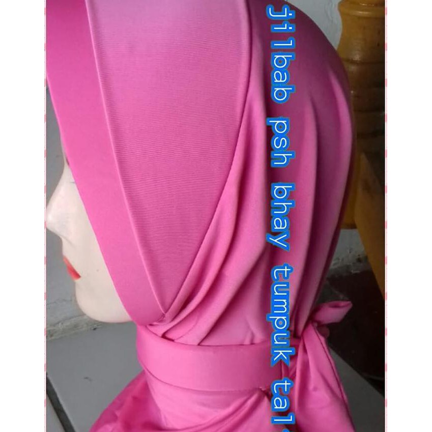 >>Ready Stock<< Jilbab Psk Bhayangkari Antem Garis 1 Tumpuk Pet Syal Leher Tali <<