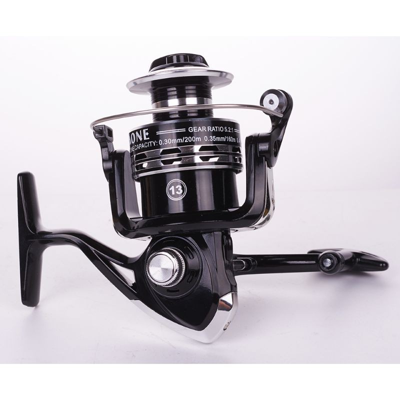 Mall Debaone Dark Spider DS2000 Spinning Reel Pancing 5.2:1 12+1 Ball Bearing - Black