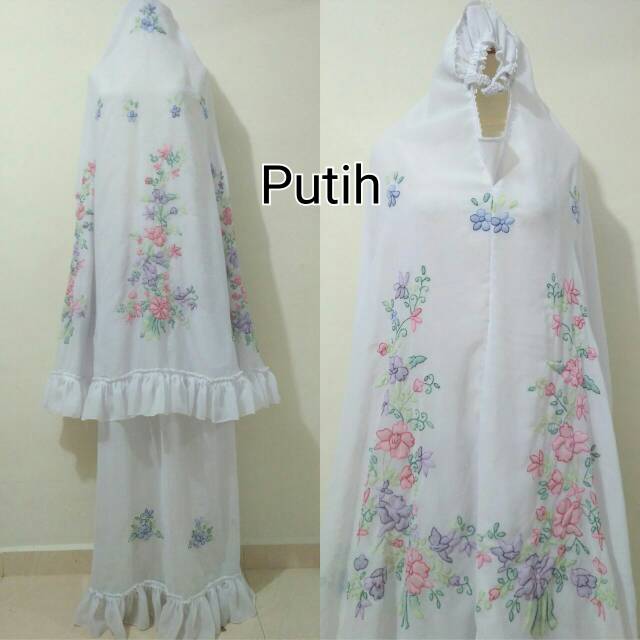 Mukena sulam bayang
