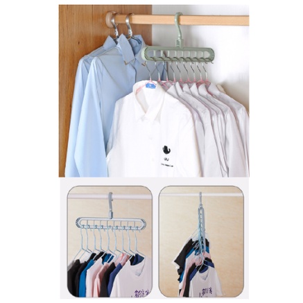 GANTUNGAN BAJU 9 LUBANG | MAGIC HANGER 9 IN 1 [SWEETSPACE]