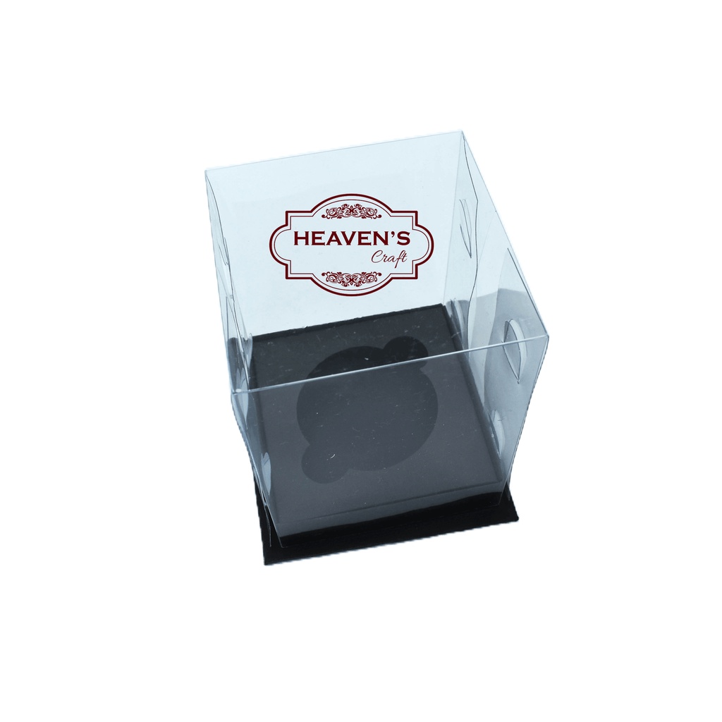 Box cupcake isi 1 hitam