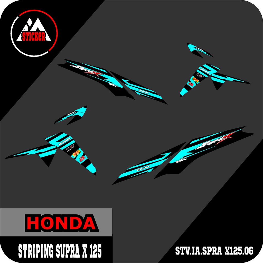 STRIPING VARIASI SUPRA X 125R - STIKER SUPRA X 125 BATMAN