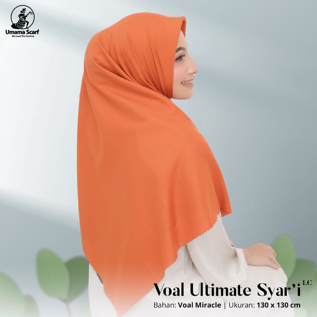 OBRAL Jilbab Voal Ultimate Syari Umama 130x130cm Hijab Lasercut Syari