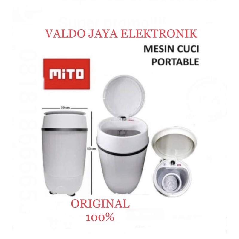 MITO Mesin Cuci Portable WM1 WM-1 WM 1 Mesin Cuci Kecil