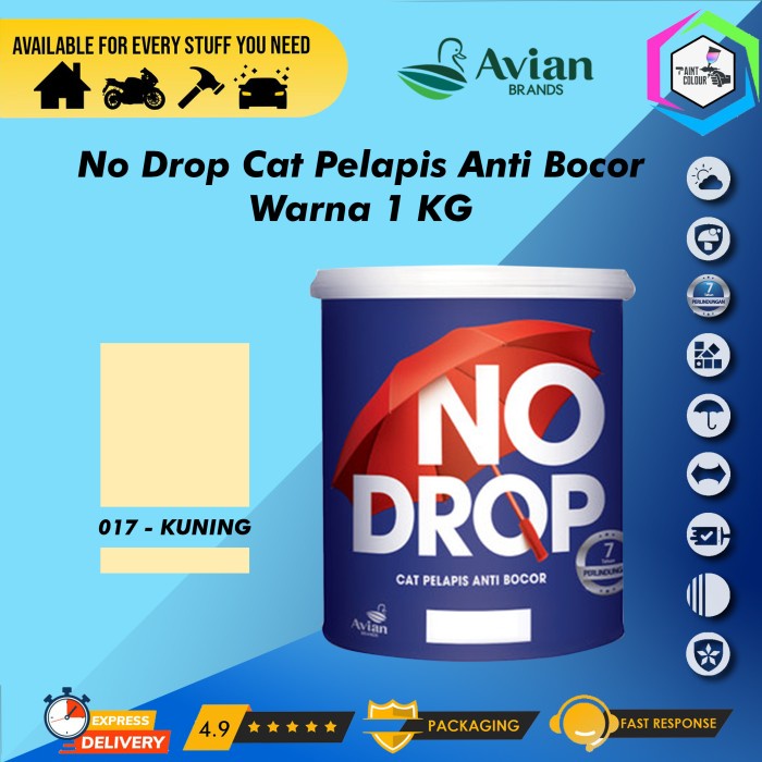 NO DROP Cat Pelapis Anti Bocor 1kg - 017 Kuning
