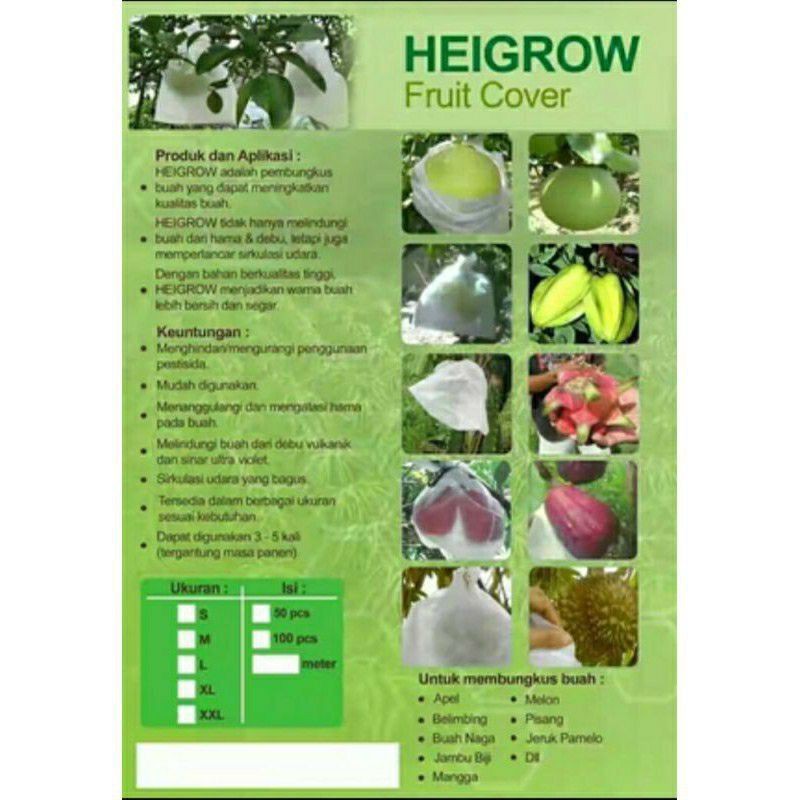 HEIGROW Fruit Cover / Pembungkus Buah Ukuran XL