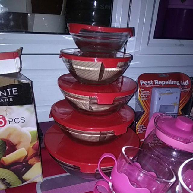 Terlaris Mangkok Kaca Tebal 5 Susun