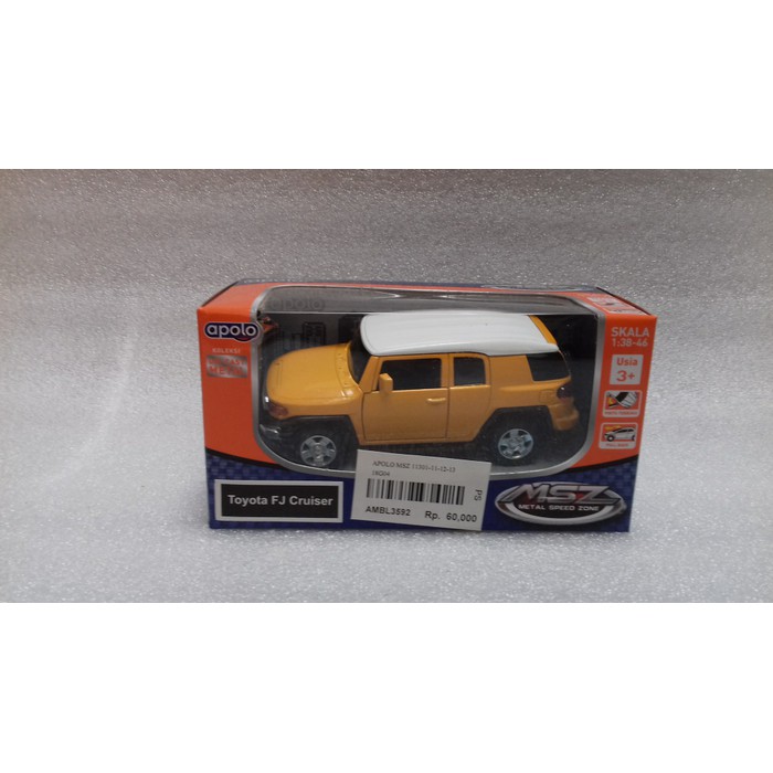 Diecast Apolo MSZ Toyota Fj Cruiser Orange