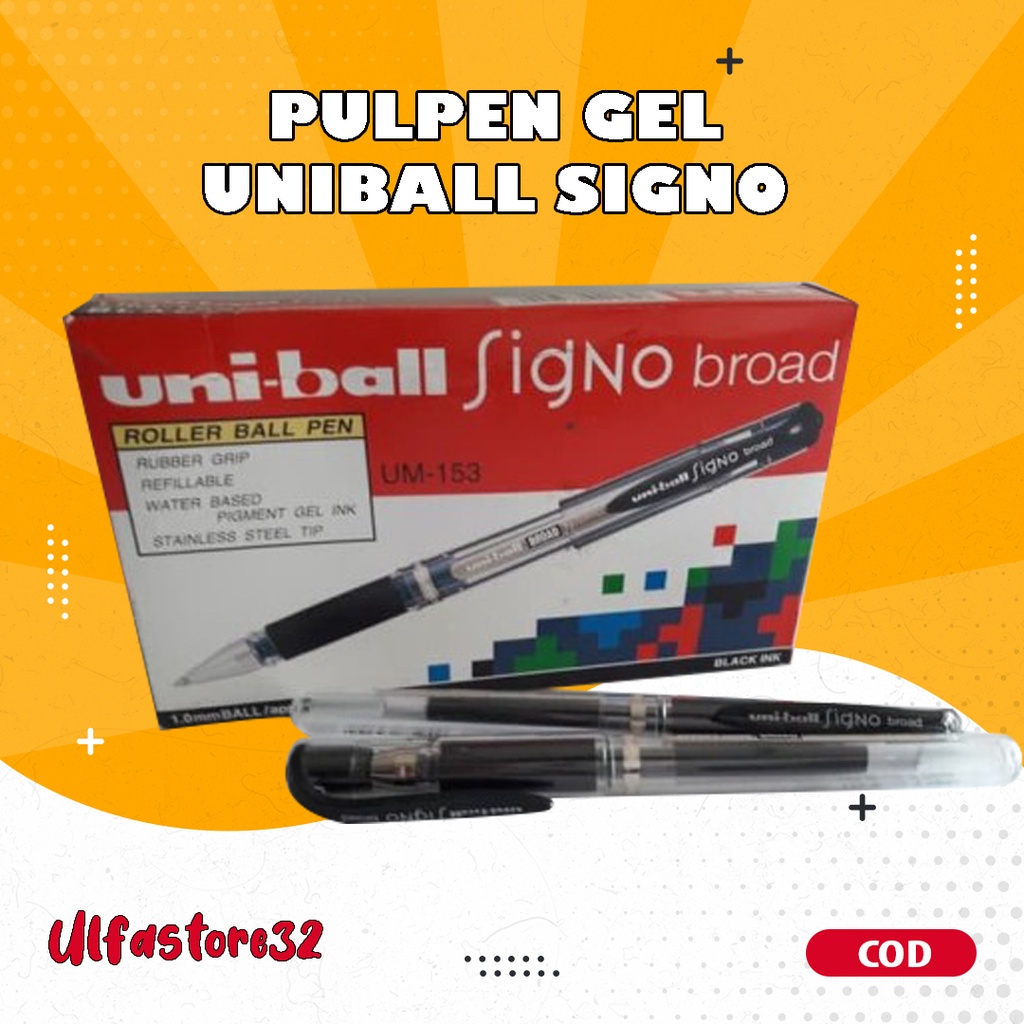 

Pulpen gel Uniball Signo UM-153 1.0mm (1 pcs) / atk grosir murah sekolah