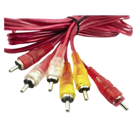 KABEL 3 JACK RCA TO 3 JACK RCA 1,5M TRANSPARAN