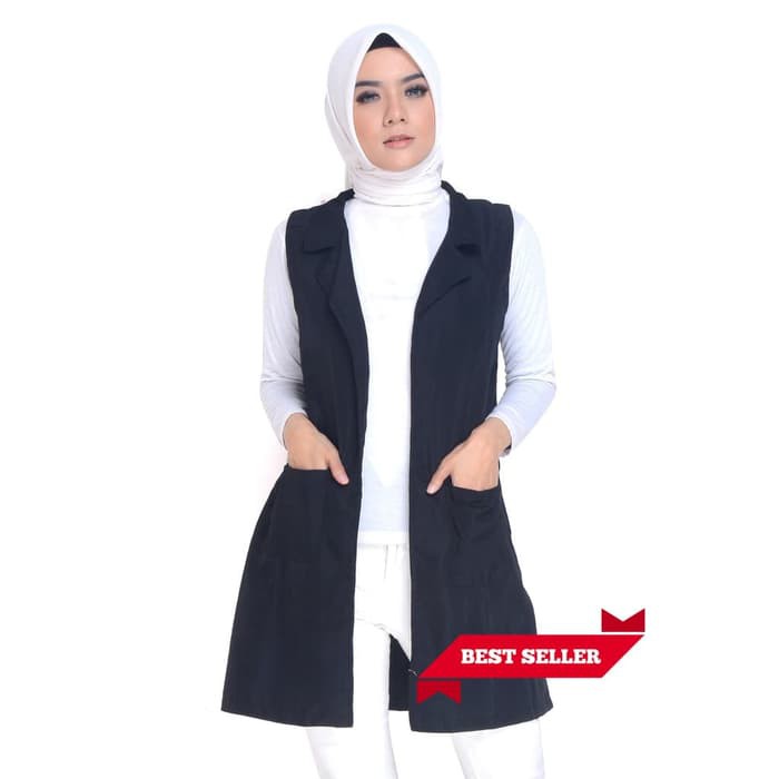 Vest Cewek Wanita Rompi Baju Luaran Outer Murah Terbaru Korea Style