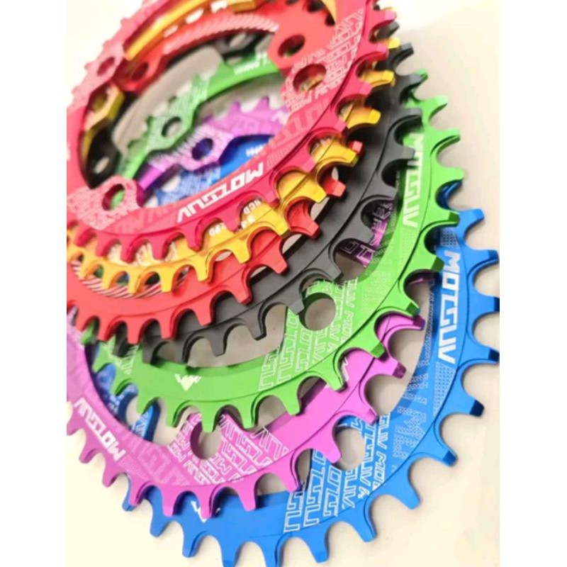 Chainring narrow wide 34T BCD 104 Alloy CNC Chain ring motsuv chainring sepeda bicycle parts komponen sepeda crank chain ring