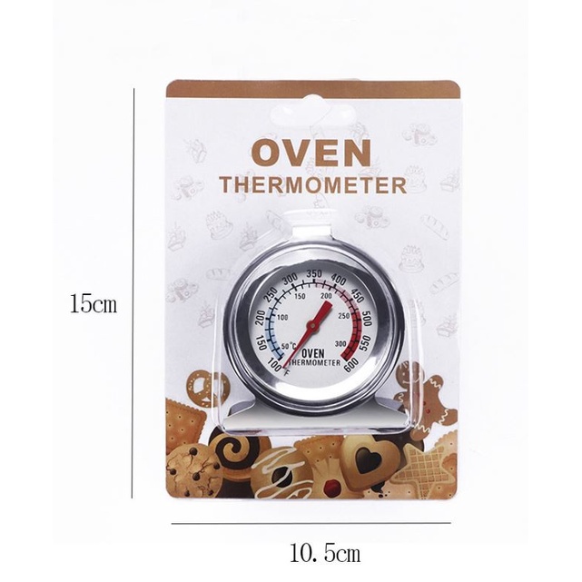 Thermometer Oven Stainless Analog 300C Baking Cooking Kitchen Food Import