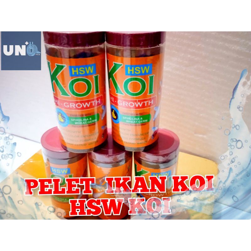 PELET IKAN KOI BERPROTEIN DAN SPIRULINA(HSW KOI)