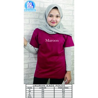  Kaos  oblong  wanita  cotton combed 30s Shopee  Indonesia