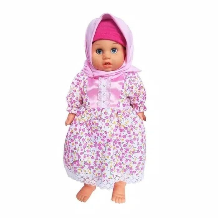 MAINAN ANAK BONEKA ANISA HIJAB PINTAR BISA DOA NGAJI NANGIS DLL