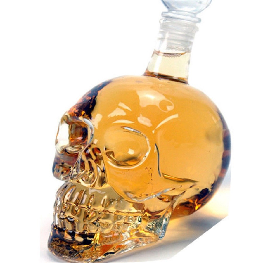 Botol whiski whiskey Skull Crystal Head tengkorak Vodka Besar 1000ml