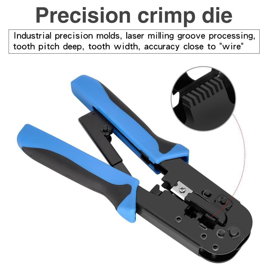 Crimping Tool Telecom RJ45 RJ11 RJ12 LAN Network Strip Cutter hand