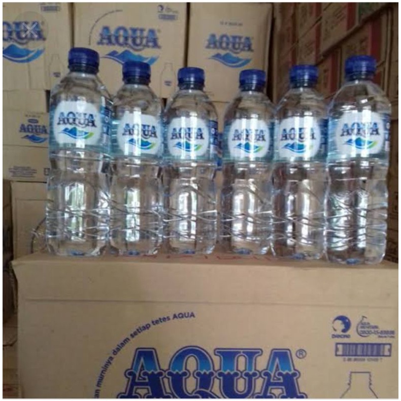 

Aqua botol 600 ml (24 botol)