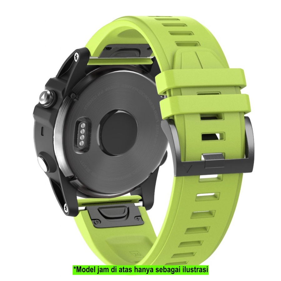 EQF Strap Garmin Quatix 6X 51mm - Tali Jam 26mm Quick Fit Rubber Silikon High Quality