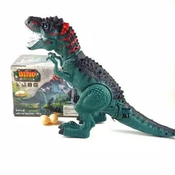 Mainan Robot Dinosaurus Besar Bertelur T-Rex | Dino Saurus dan Telur | Mainan Hewan Hewanan Laki