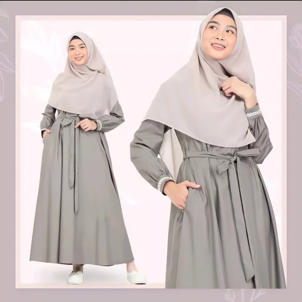 Gamis Polos Maxi Toyobo Jumbo Premium Model Kekinian Muslimah Murah